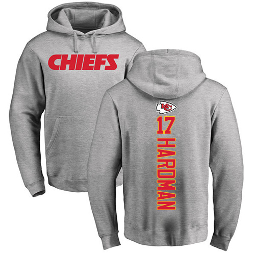 Men Kansas City Chiefs #17 Hardman Mecole Ash Backer Pullover Hoodie->women nfl jersey->Women Jersey